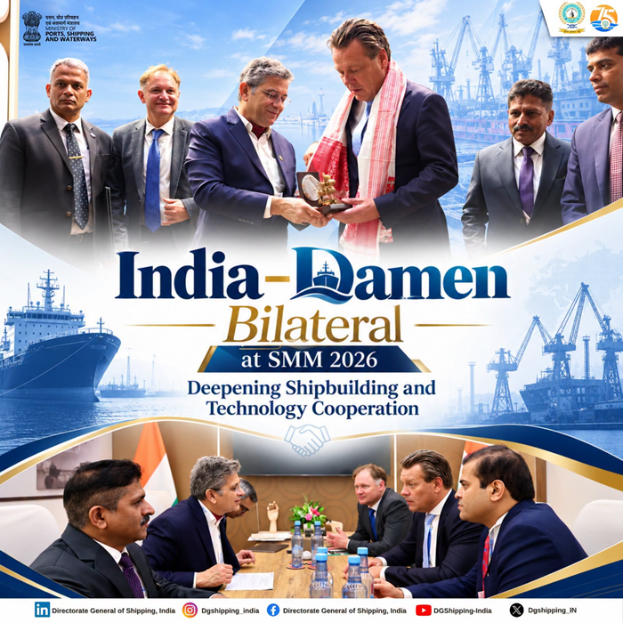 Ports Secretary holds bilateral meeting with CEO, Damen Shipyards Group